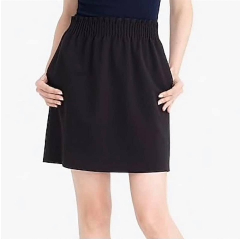 J. Crew Black Skirt With Pockets Size 4